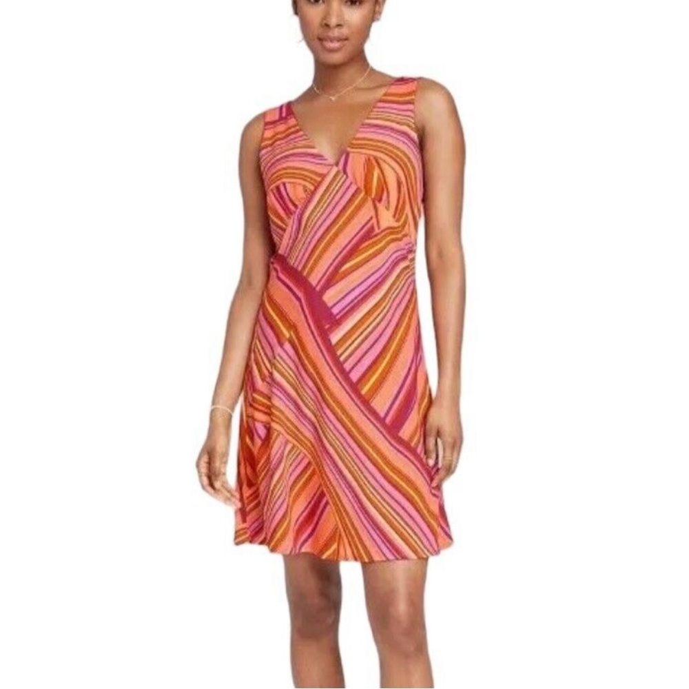 NWT Wild Fable Pink Stripe Mini Dress